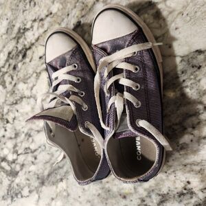 Converse Purple and White Sneakers